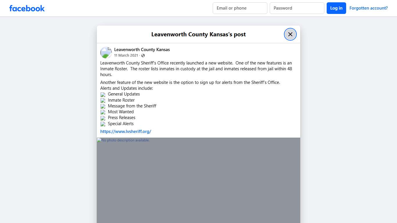 Leavenworth County Sheriff's... - Leavenworth County Kansas | Facebook